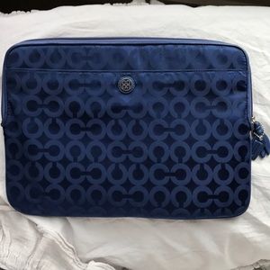 Coach Computer/Laptop Case in Royal Blue